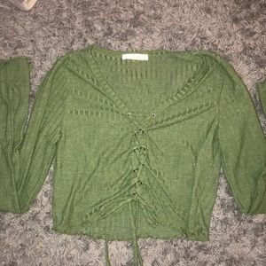 Pacsun L.A. Hearts cropped long sleeve